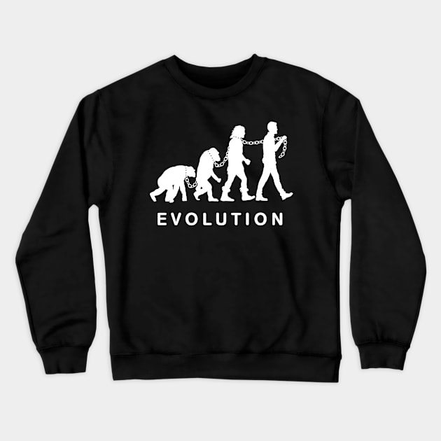 Evolution of slavery Crewneck Sweatshirt by albertocubatas